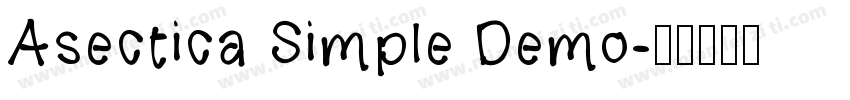 Asectica Simple Demo字体转换